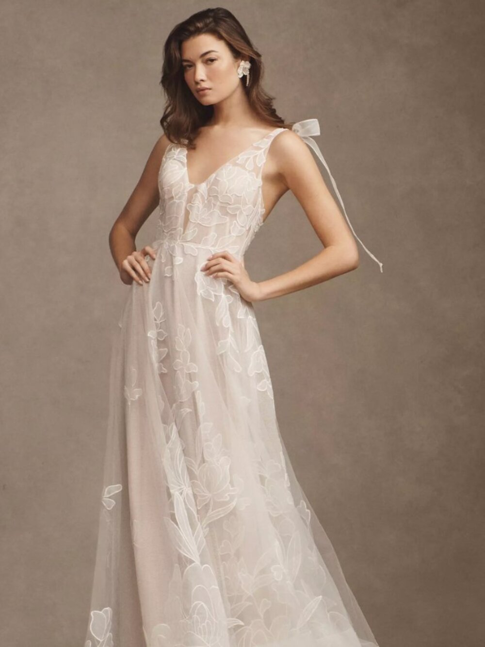 Willowby by Watters Drizzle Floral Gown SIZE 6
